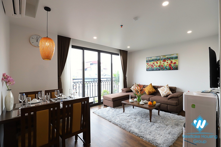 A Brand- New Affordable 02 bedroom Apartment  with  Charming balcony for rent in Ba Dinh 